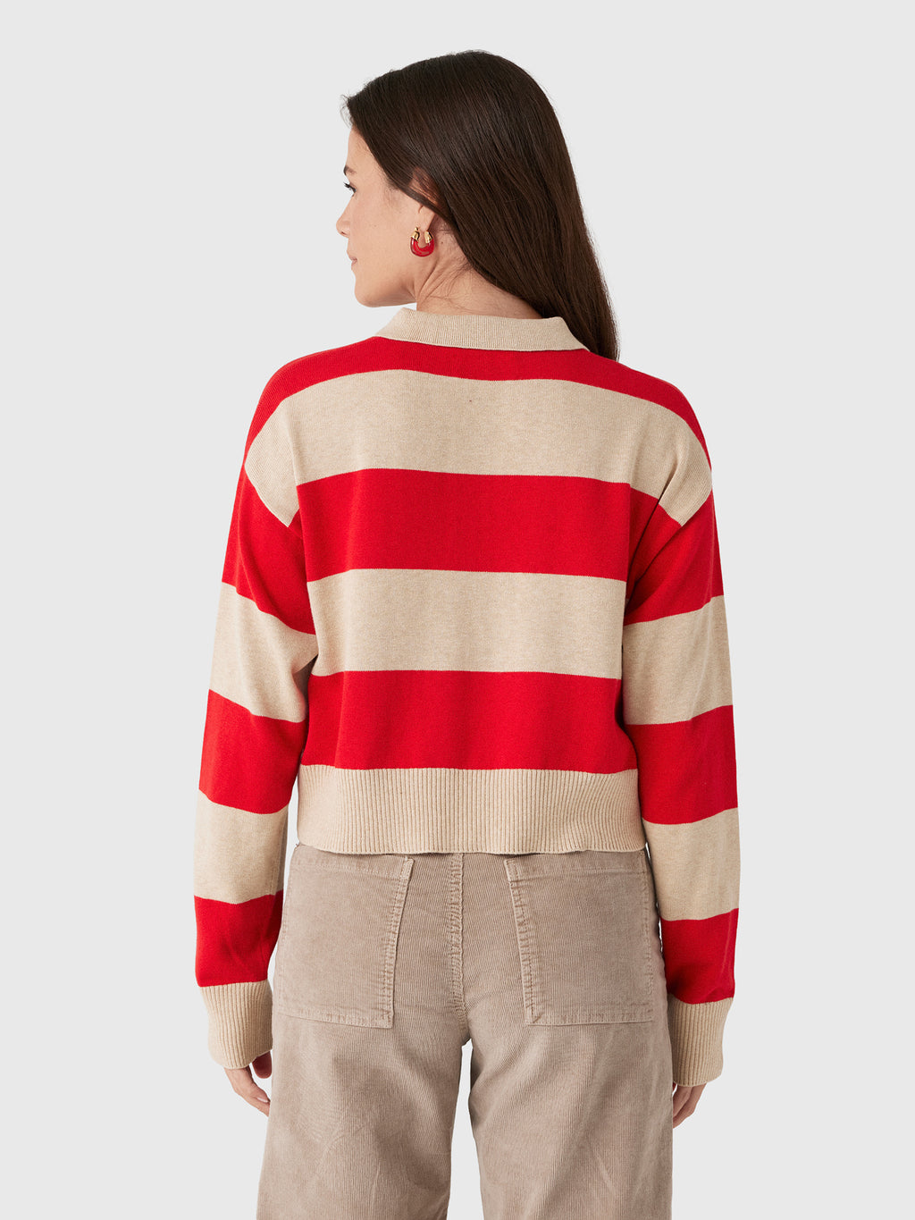 Le Jean Women's Cotton Cashmere Polo - Saint Bernard