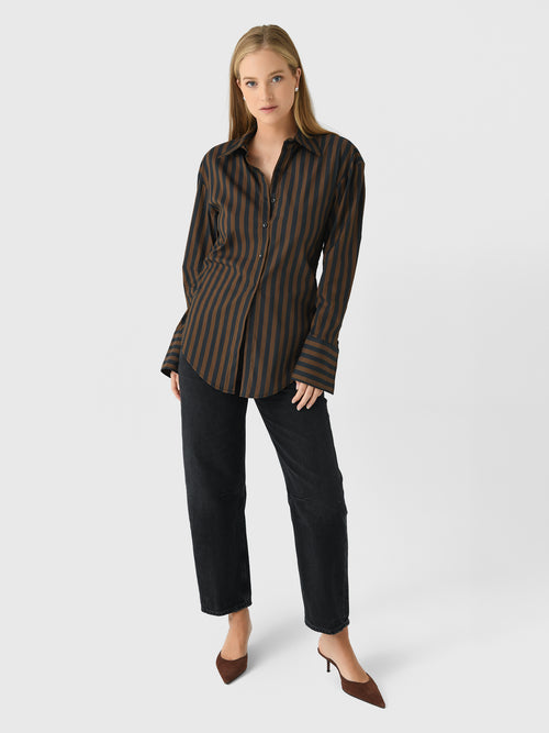 Simon Miller Women's Loch Poplin Button-Down Shirt