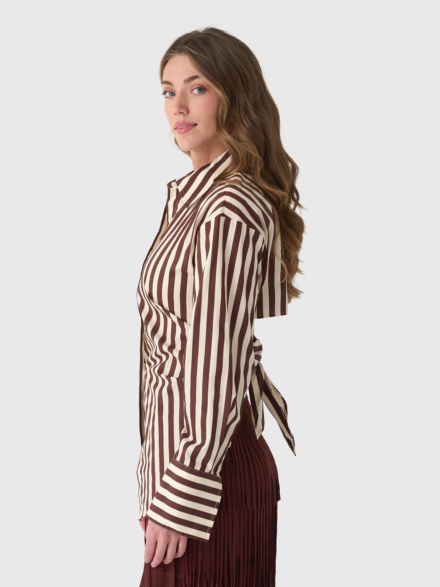 Simon Miller Women's Loch Poplin Button-Down Shirt - Saint Bernard