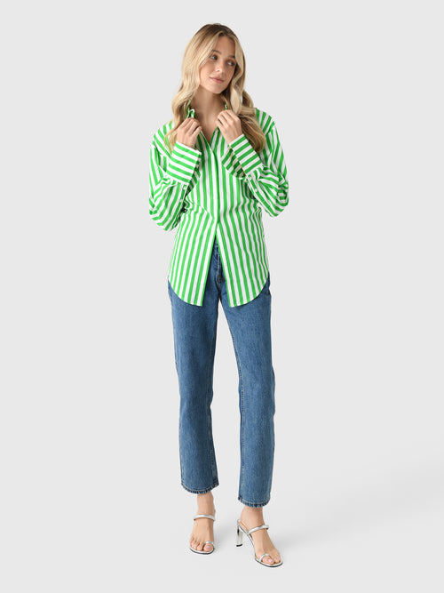 Simon Miller Women's Loch Poplin Button-Down Shirt