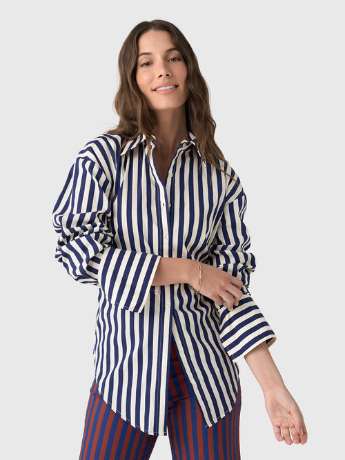 Simon Miller Women's Loch Poplin Button-Down Shirt
