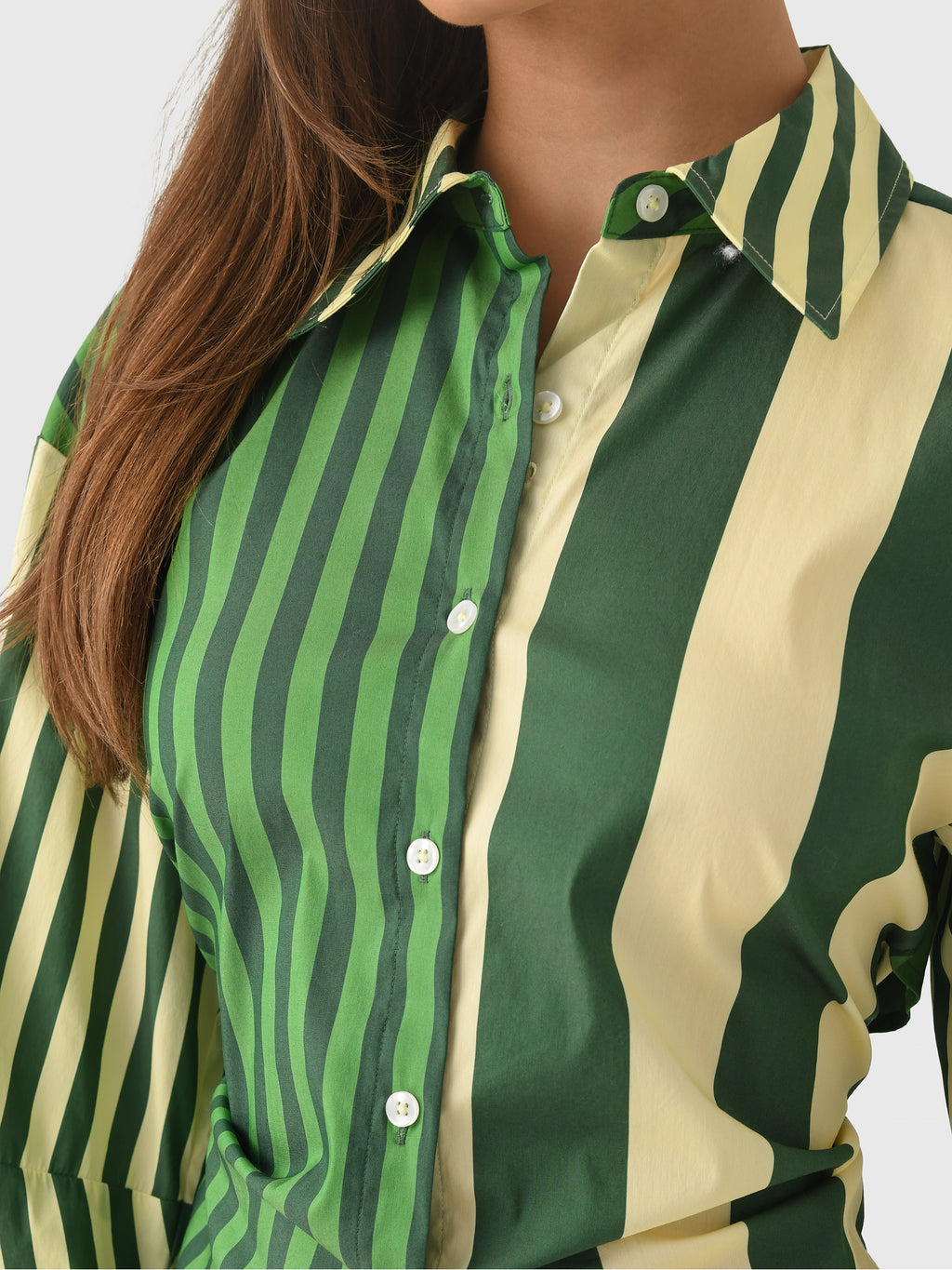 Simon Miller Women's Loch Poplin Button-Down Shirt - Saint Bernard