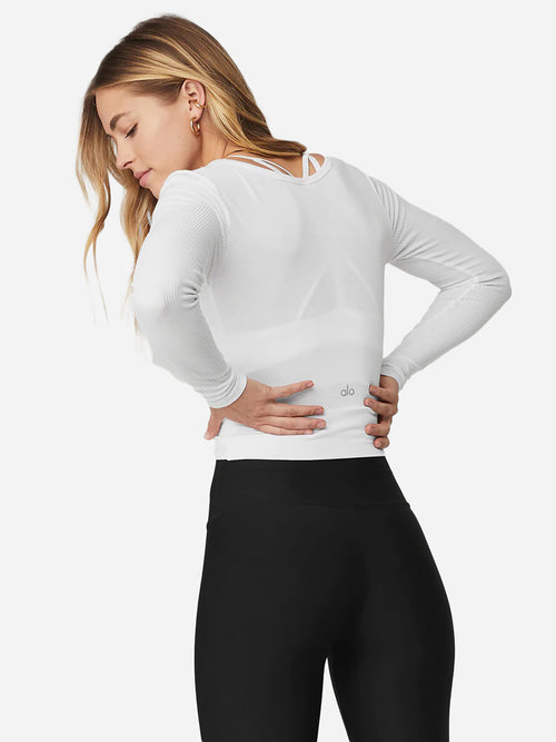 Alo Women's Cover Long Sleeve Top