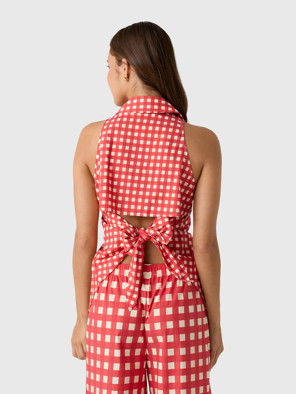 Simon Miller Women's Loch Sleeveless Poplin Button Up Top - Saint Bernard