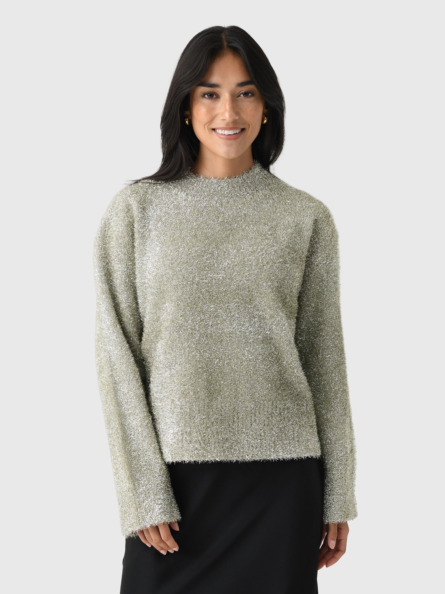 Simon Miller Women's Cher Tinsel Knit Sweater - Saint Bernard