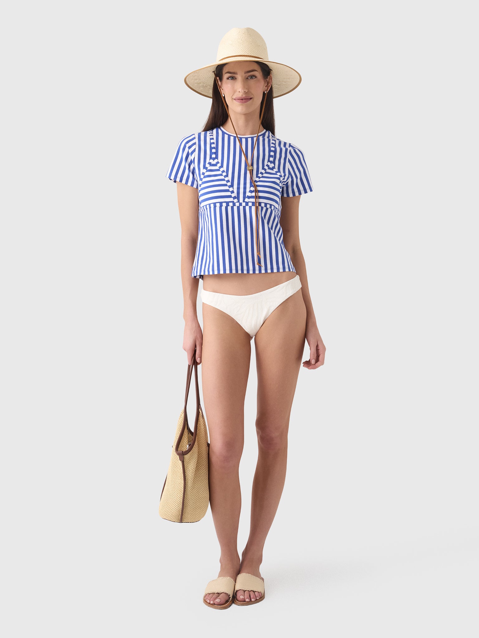Simon Miller Women's Kini Striped Tee - Saint Bernard