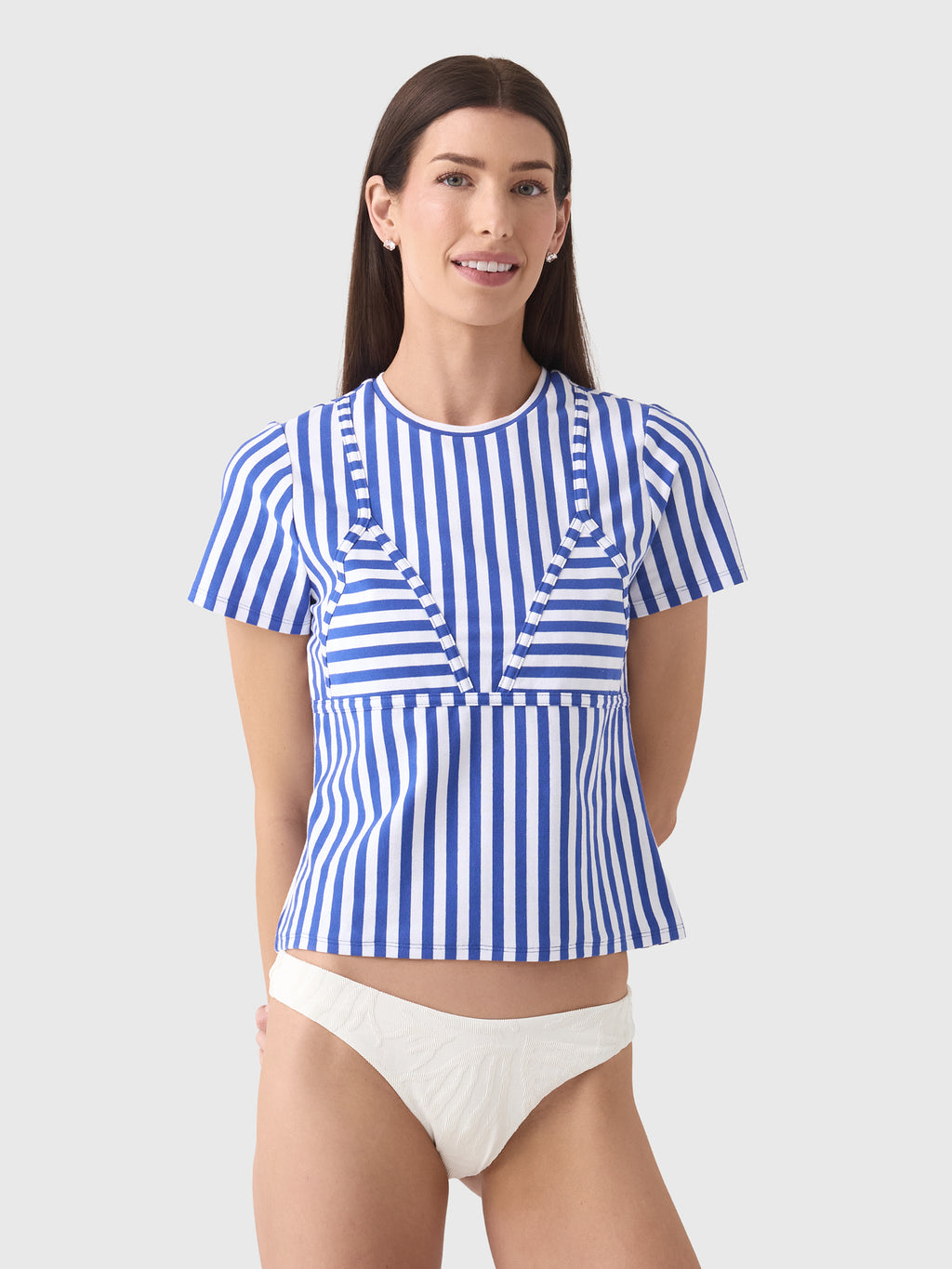 Simon Miller Women's Kini Striped Tee - Saint Bernard