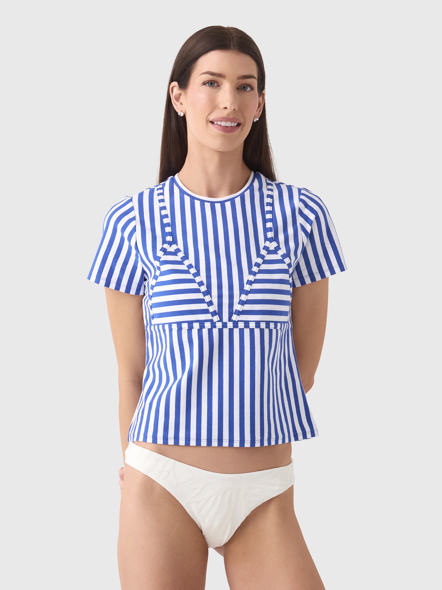 Simon Miller Women's Kini Striped Tee - Saint Bernard