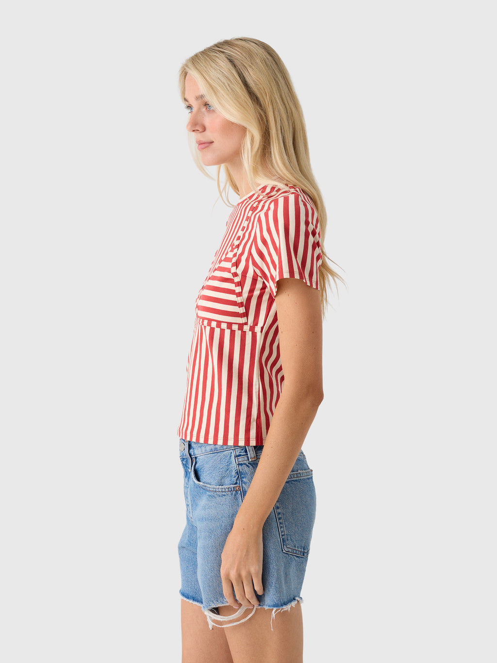 Simon Miller Women's Kini Striped Tee - Saint Bernard