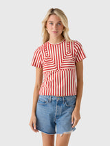 Simon Miller Women's Kini Striped Tee - Saint Bernard