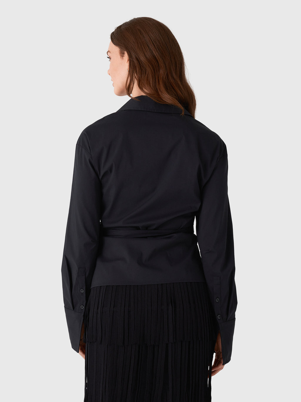 Simon Miller Women's Anya Poplin Wrap Top - Saint Bernard