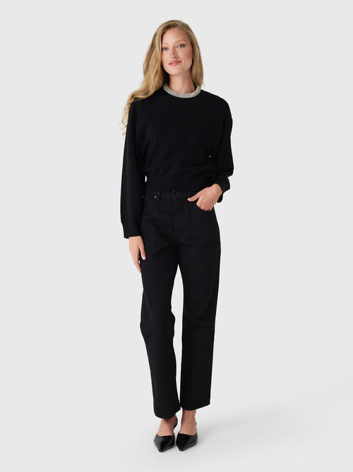 Simon Miller Women's Lillian Embellished Sweater - Saint Bernard