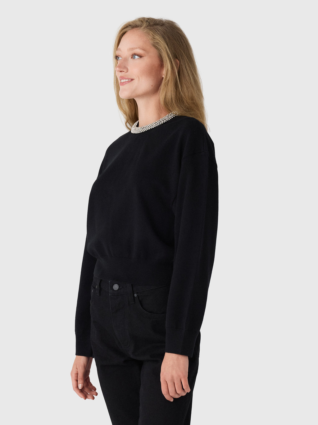 Simon Miller Women's Lillian Embellished Sweater - Saint Bernard
