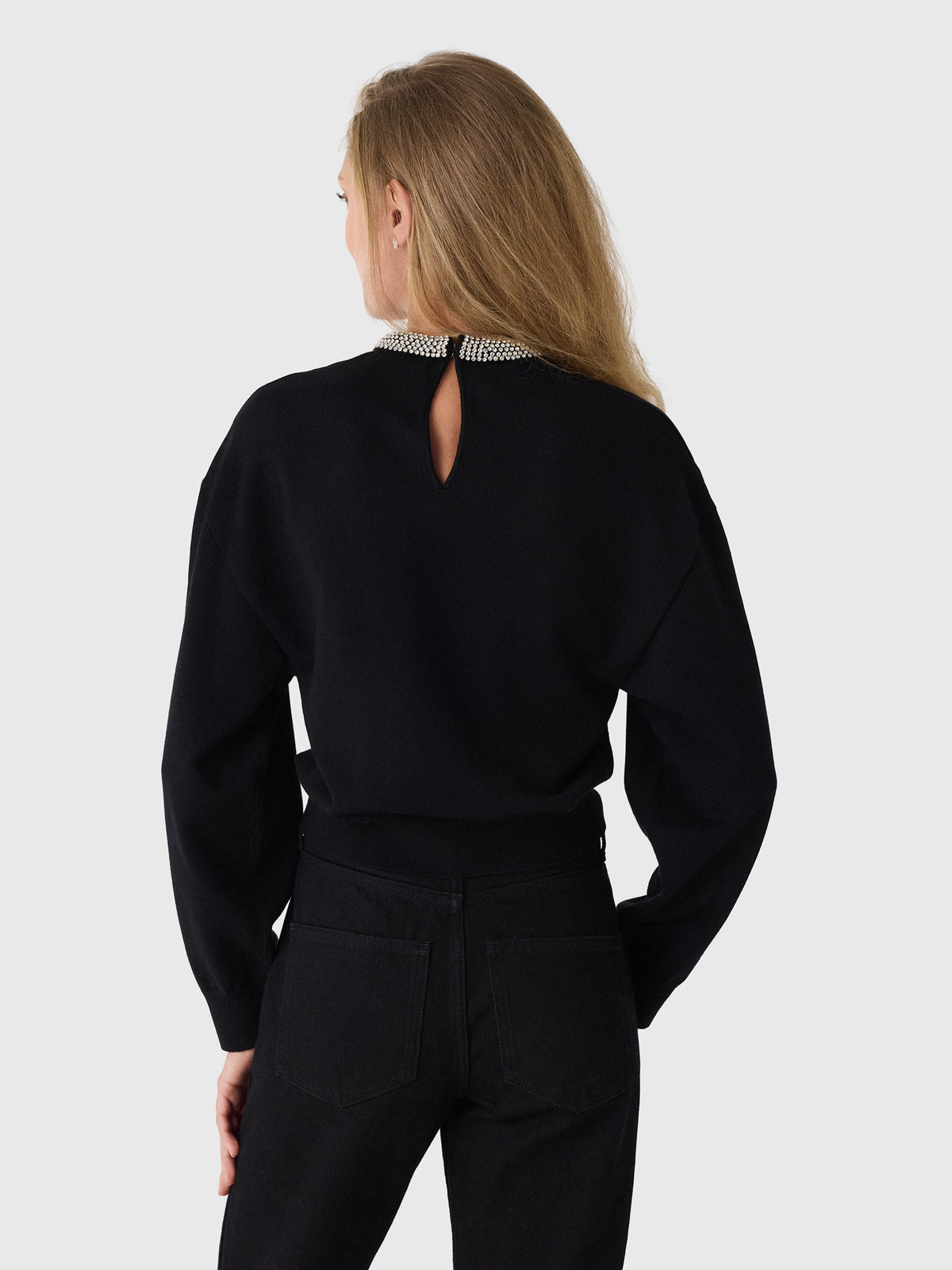 Simon Miller Women's Lillian Embellished Sweater - Saint Bernard