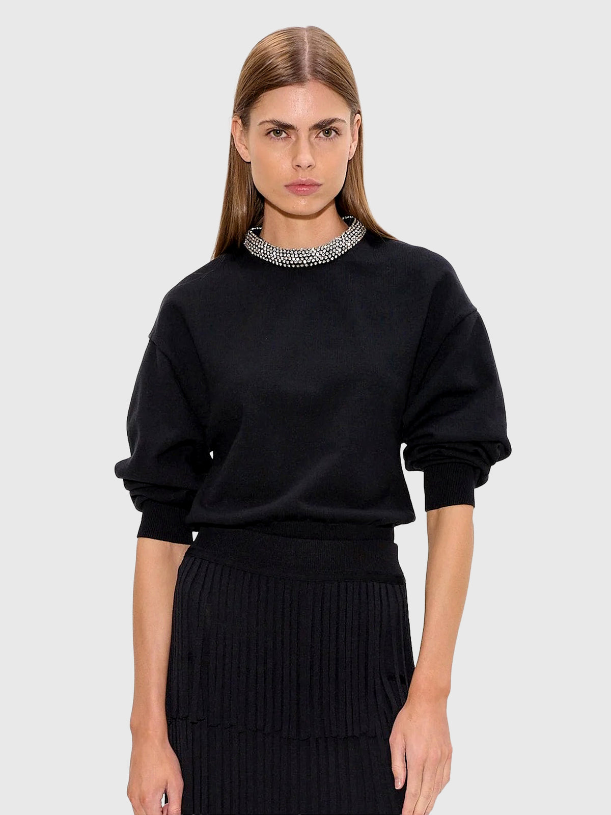 Simon Miller Women's Lillian Embellished Sweater - Saint Bernard