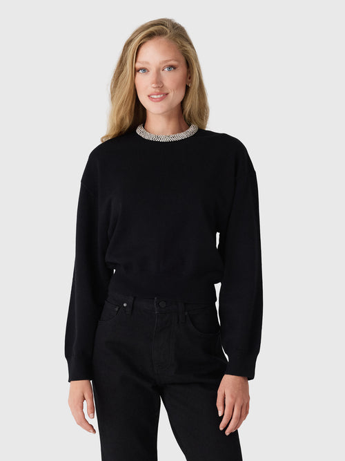 Simon Miller Women's Lillian Embellished Sweater - Saint Bernard