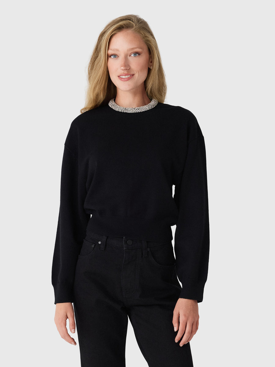 Simon Miller Women's Lillian Embellished Sweater - Saint Bernard