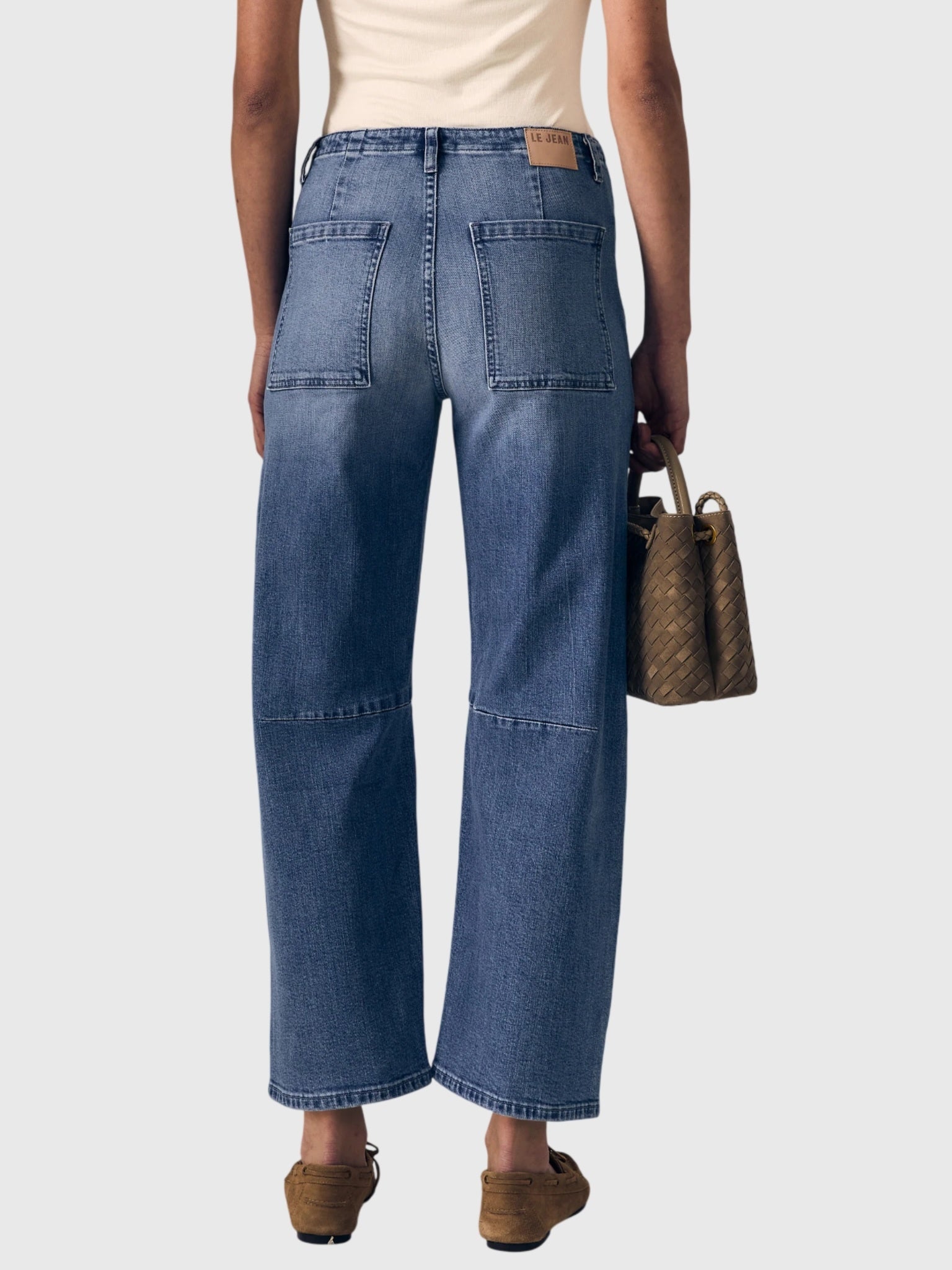 Le Jean Women's Utility Soft Barrel Jean - Saint Bernard