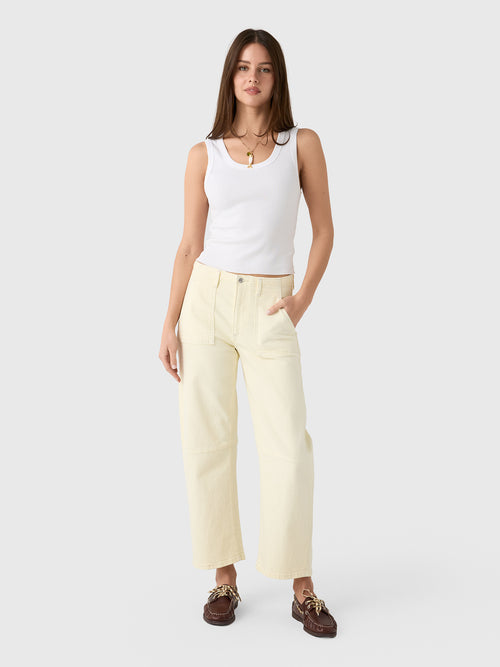 Le Jean Women's Utility Soft Barrel Jean