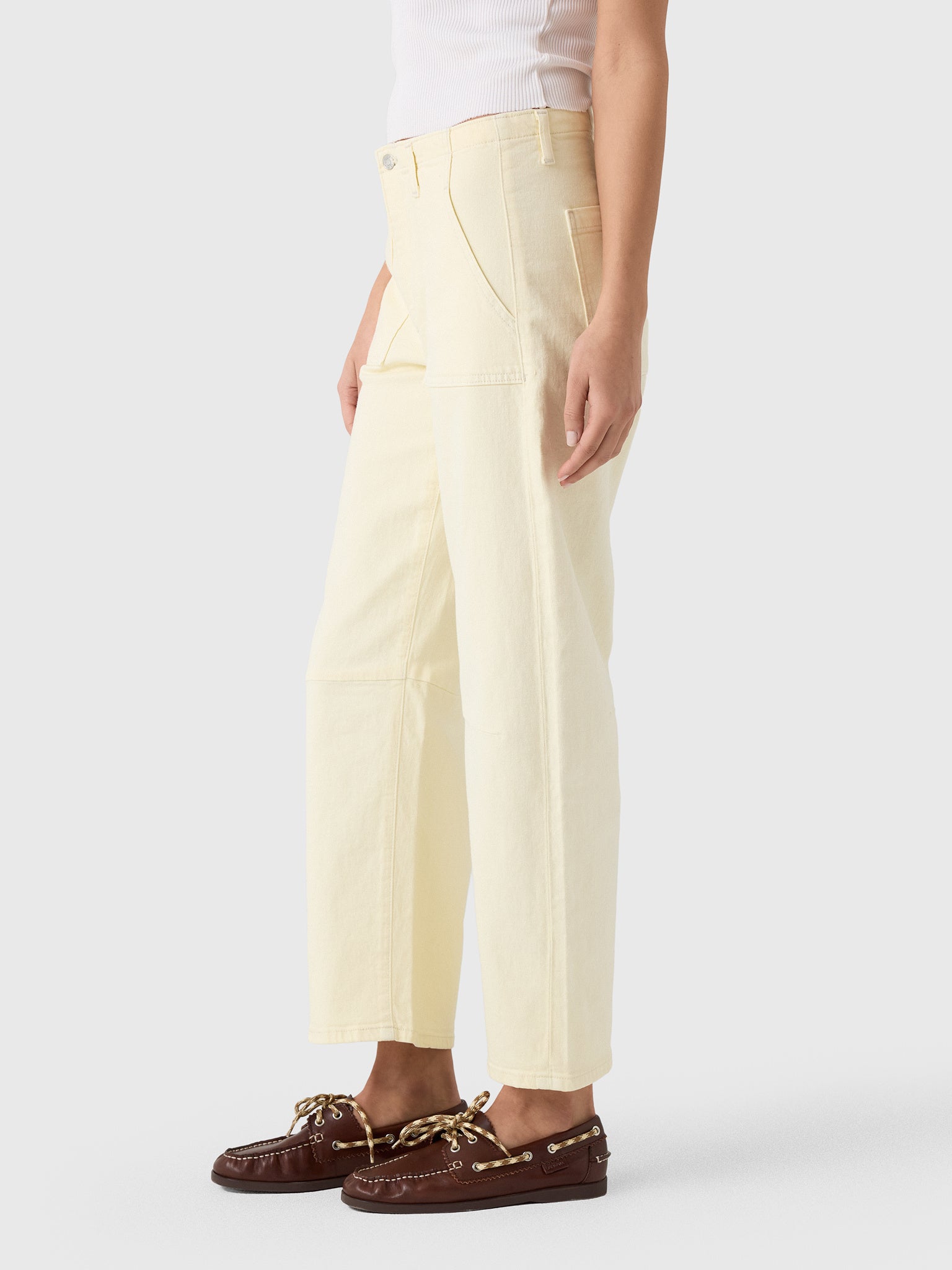 Le Jean Women's Utility Soft Barrel Jean - Saint Bernard