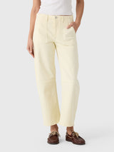 Le Jean Women's Utility Soft Barrel Jean - Saint Bernard