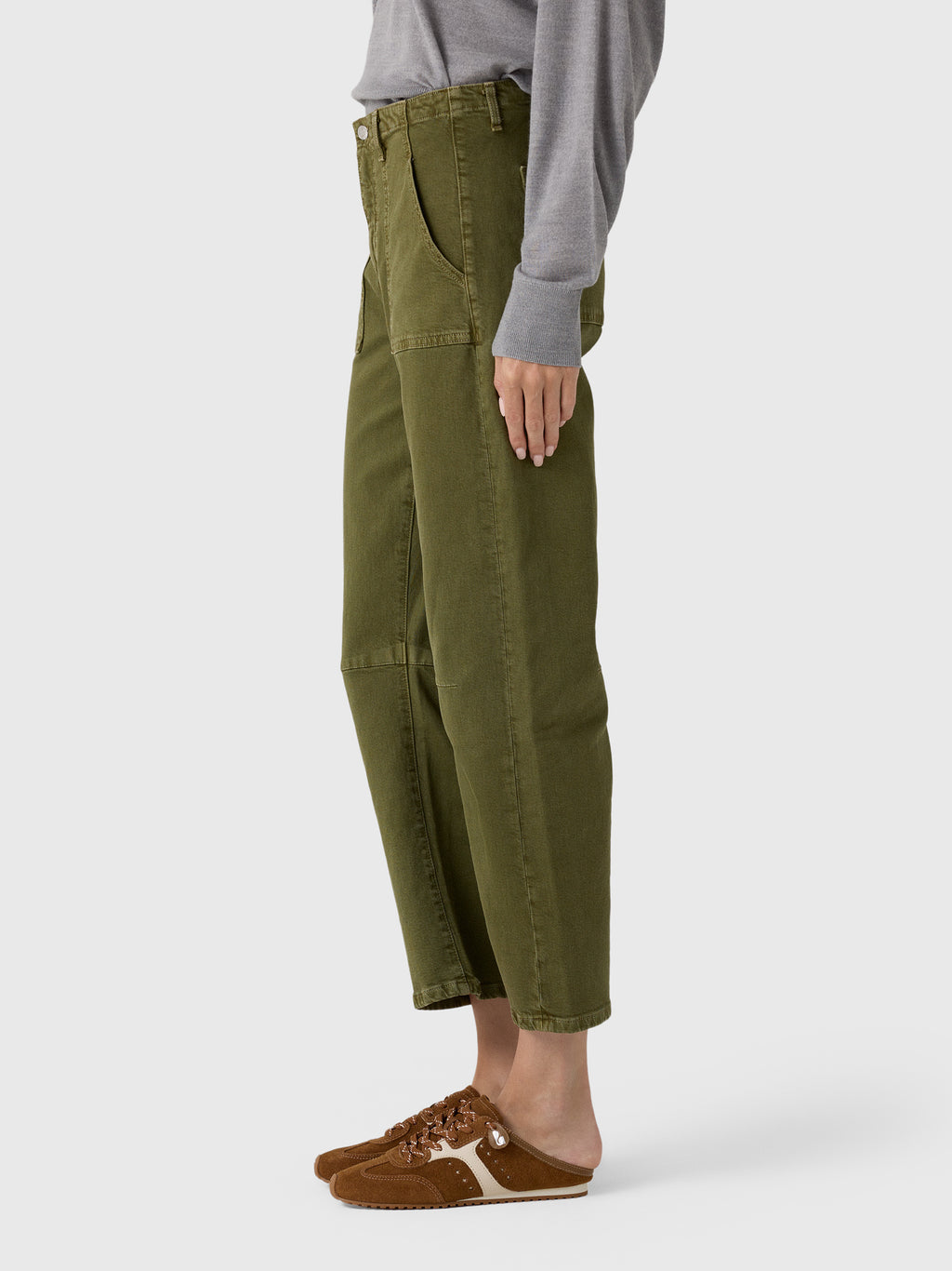 Le Jean Women's Utility Soft Barrel Jean - Saint Bernard