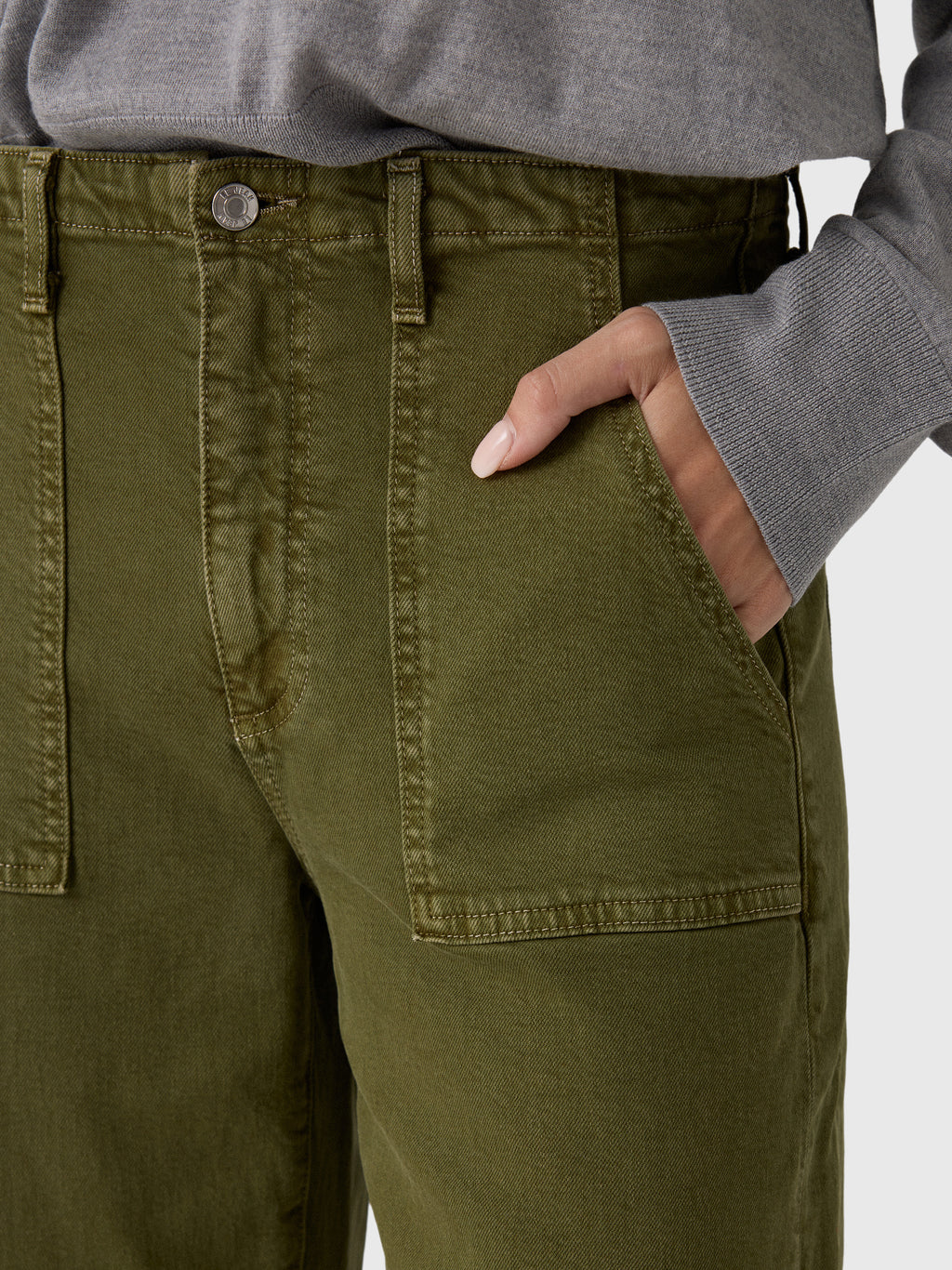 Le Jean Women's Utility Soft Barrel Jean - Saint Bernard