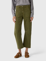Le Jean Women's Utility Soft Barrel Jean - Saint Bernard