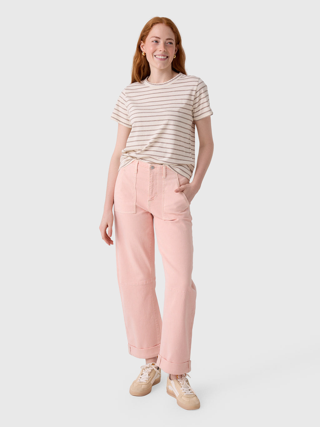 Le Jean Women's Utility Soft Barrel Jean - Saint Bernard
