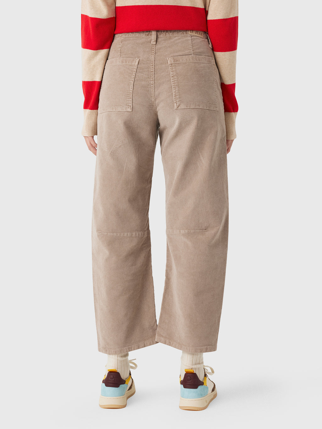 Le Jean Women's Corduroy Utility Soft Barrel Jean - Saint Bernard