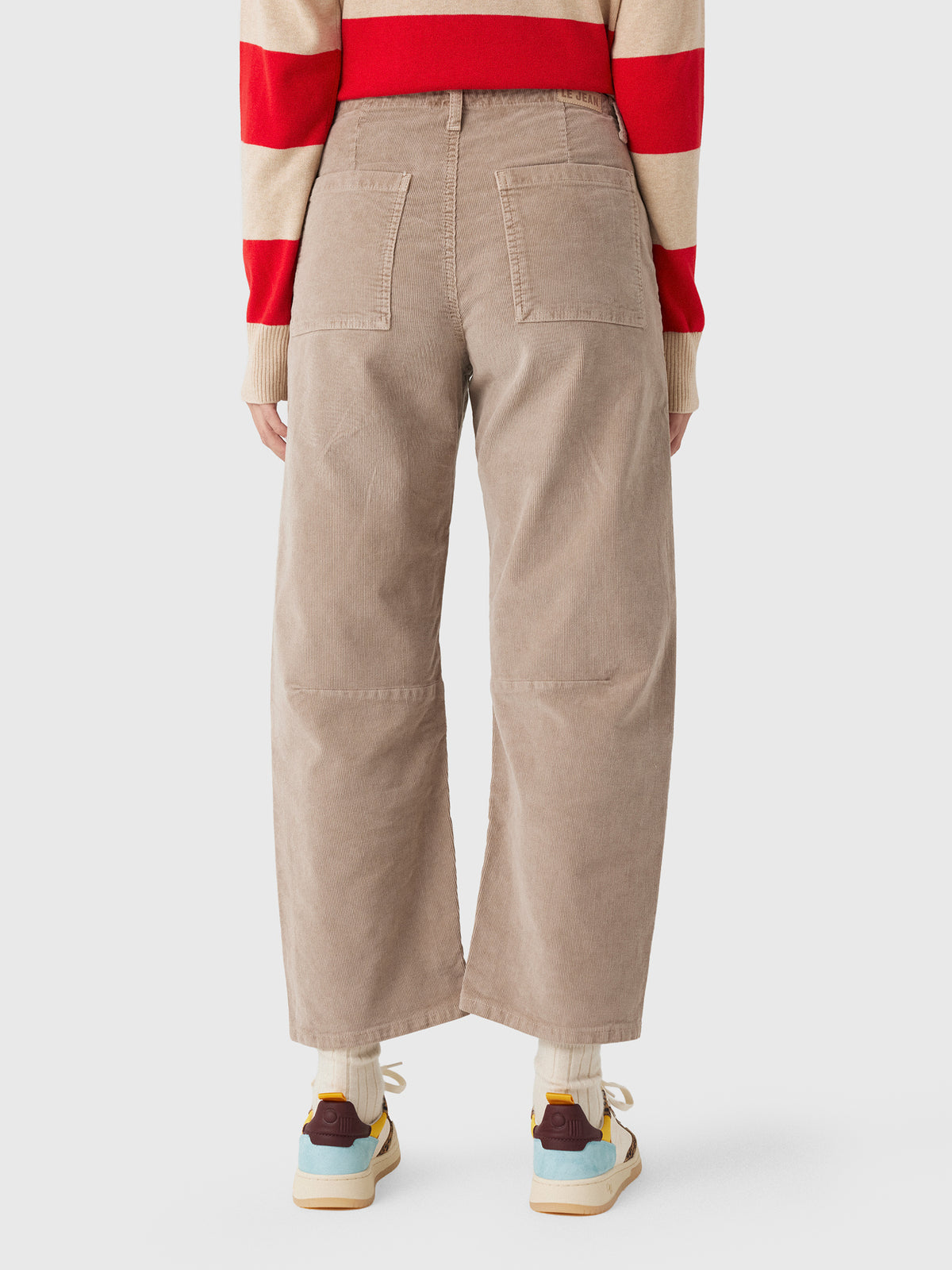 Le Jean Women's Corduroy Utility Soft Barrel Jean - Saint Bernard