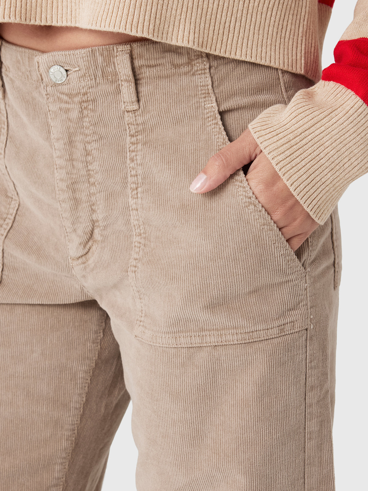 Le Jean Women's Corduroy Utility Soft Barrel Jean - Saint Bernard