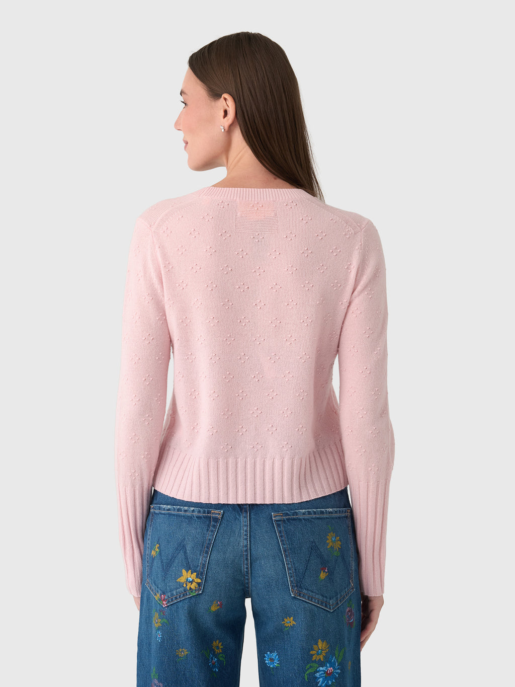 Guest In Residence Women's Compass Shrunken Crew Sweater - Saint Bernard