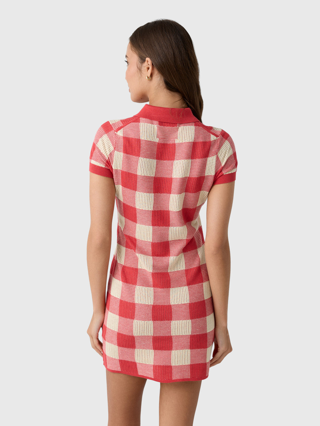 Guest In Residence Women's Gingham Polo Dress - Saint Bernard