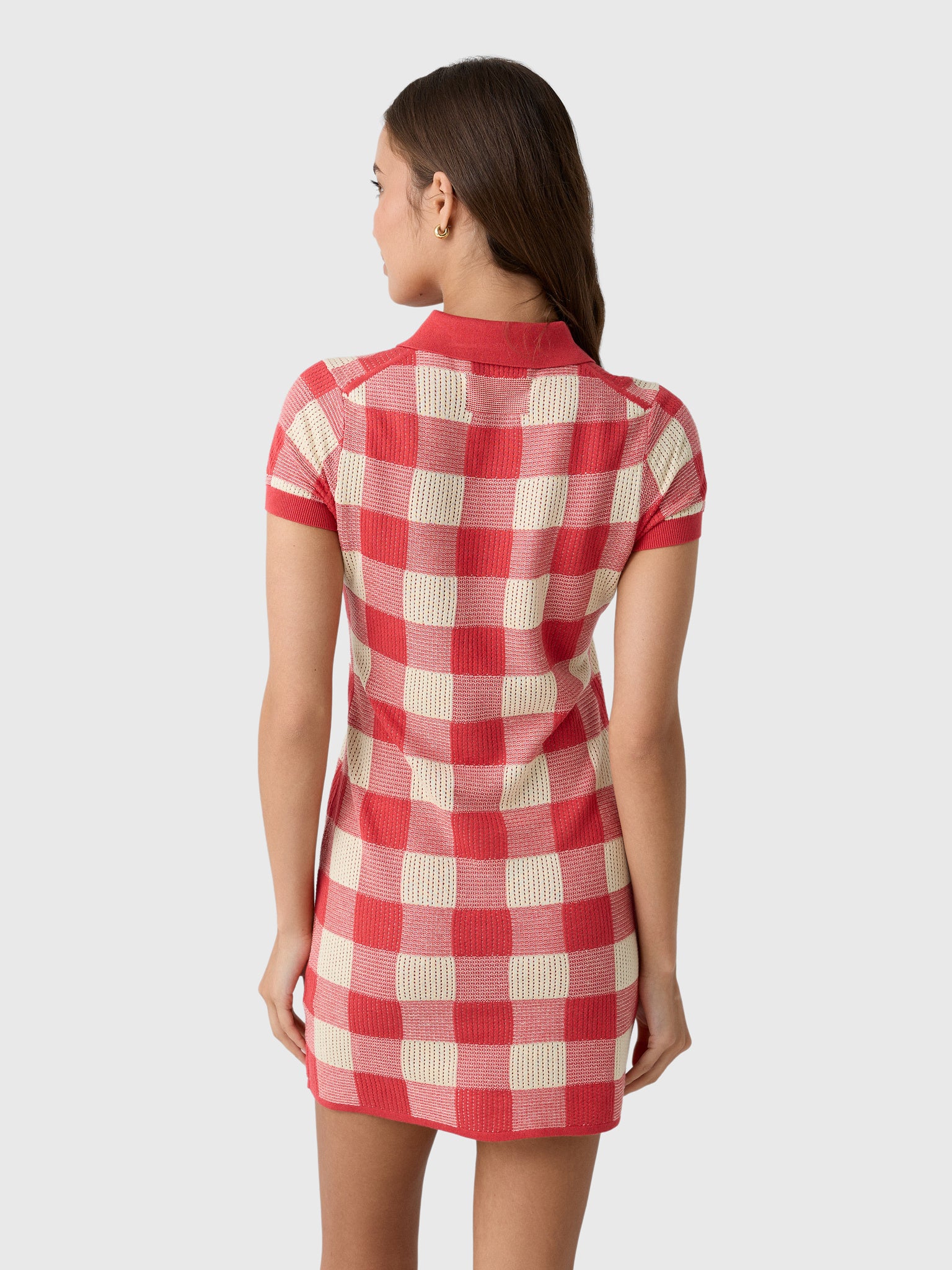 Guest In Residence Women's Gingham Polo Dress - Saint Bernard