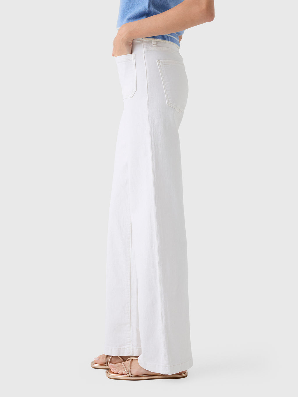 Le Jean Women's Georgia Wide Leg Jean - Saint Bernard