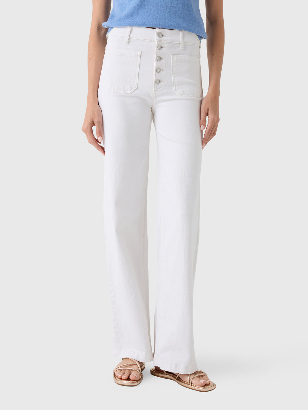 Le Jean Women's Georgia Wide Leg Jean - Saint Bernard