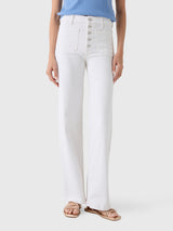Le Jean Women's Georgia Wide Leg Jean - Saint Bernard