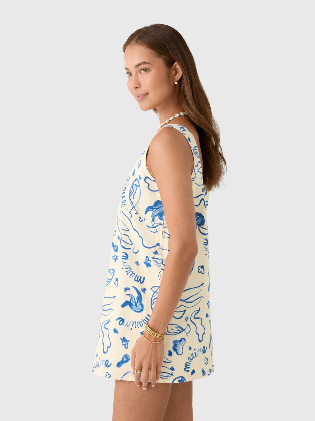 Simon Miller Women's Sahara Denim Dress - Saint Bernard