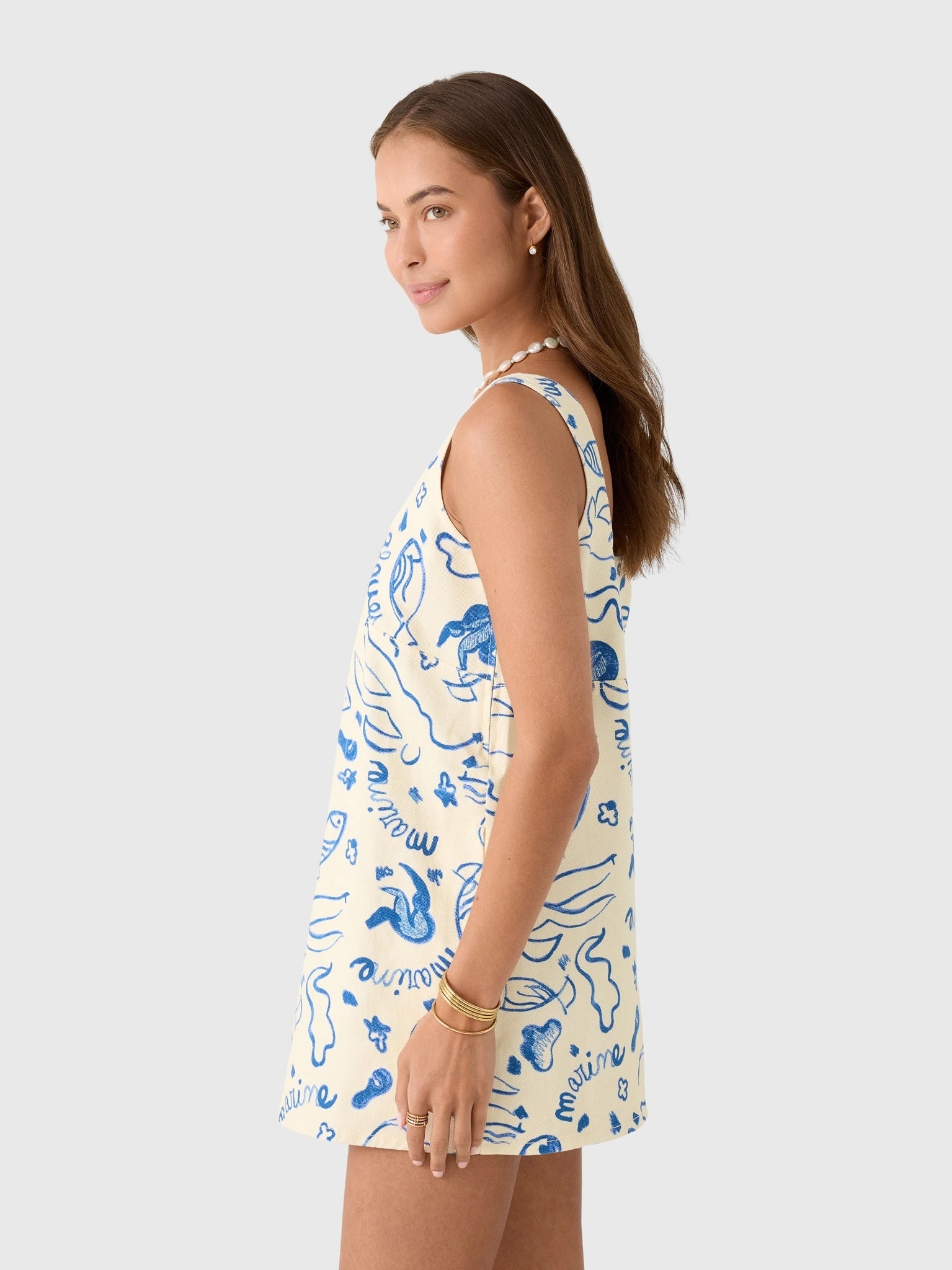 Simon Miller Women's Sahara Denim Dress - Saint Bernard