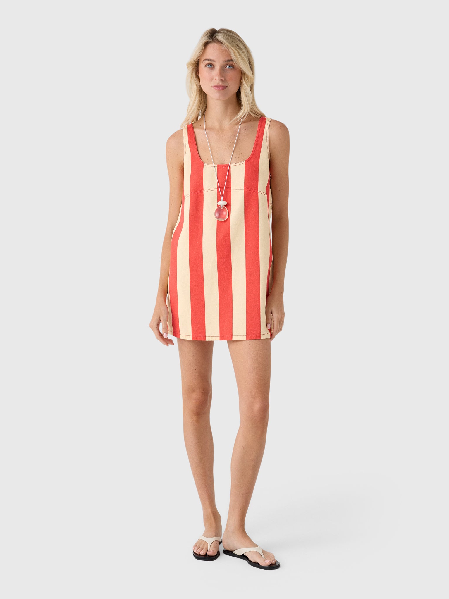 Simon Miller Women's Sahara Striped Denim Dress - Saint Bernard