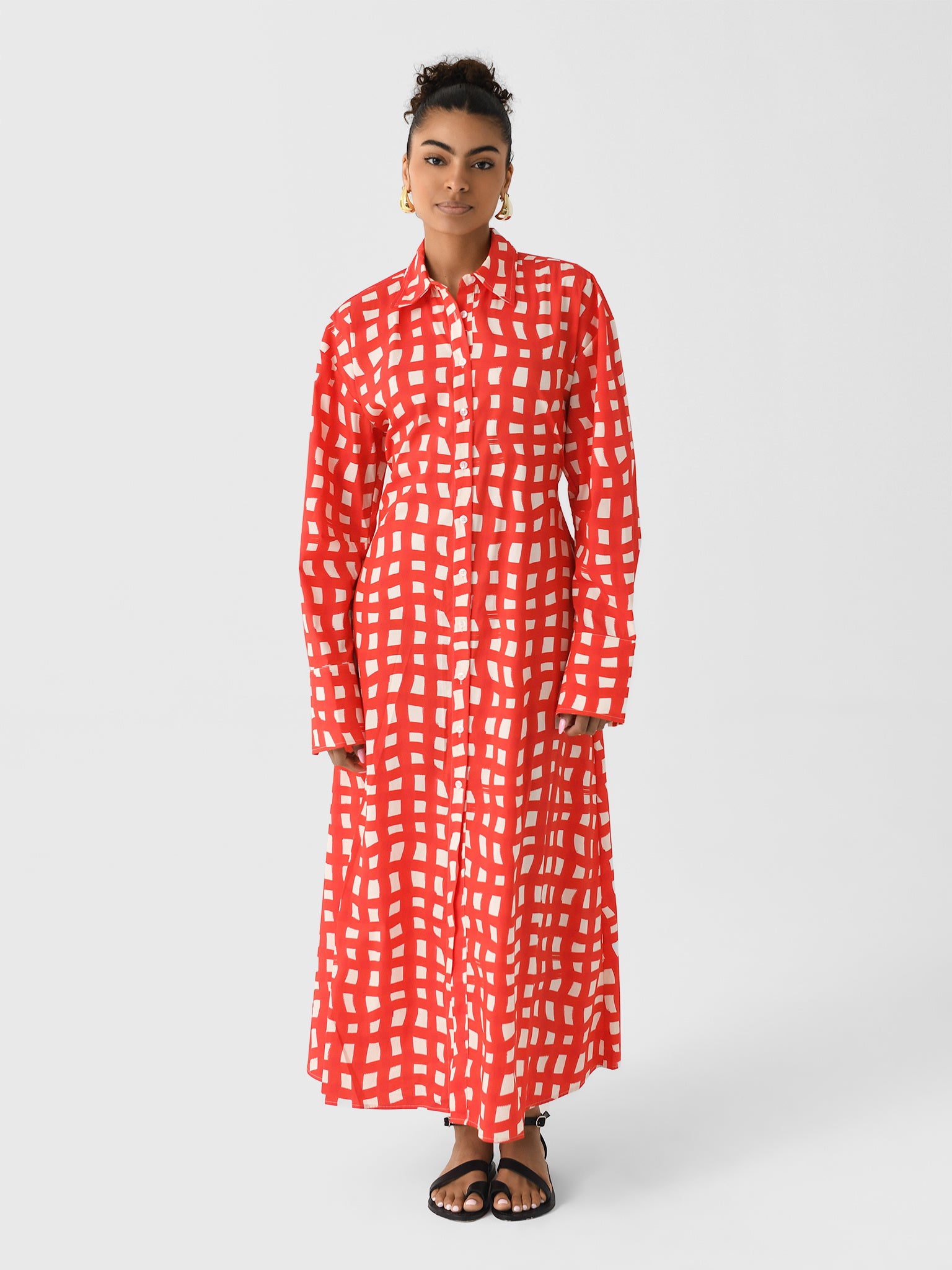 Simon Miller Women's Loch Poplin Maxi Dress - Saint Bernard