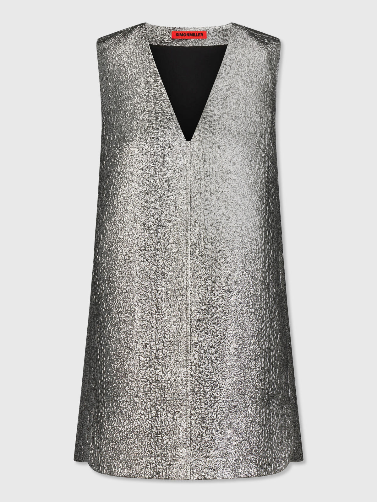 Simon Miller Women's Fountain Metallic Mini Dress - Saint Bernard