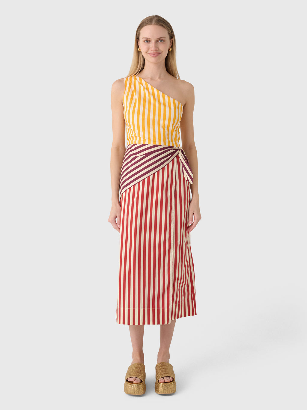 Simon Miller Women's Belem Poplin Midi Dress - Saint Bernard