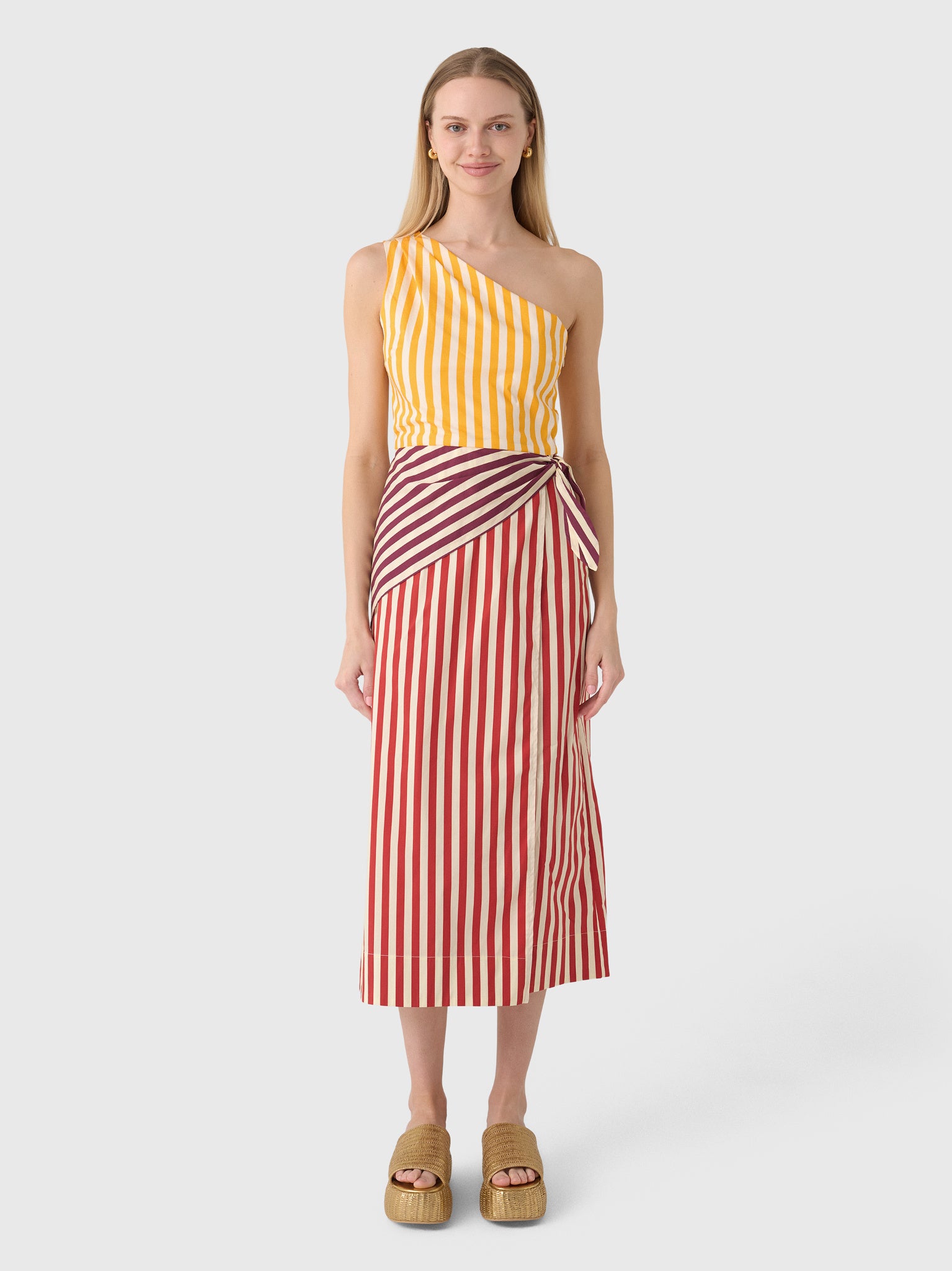 Simon Miller Women's Belem Poplin Midi Dress - Saint Bernard