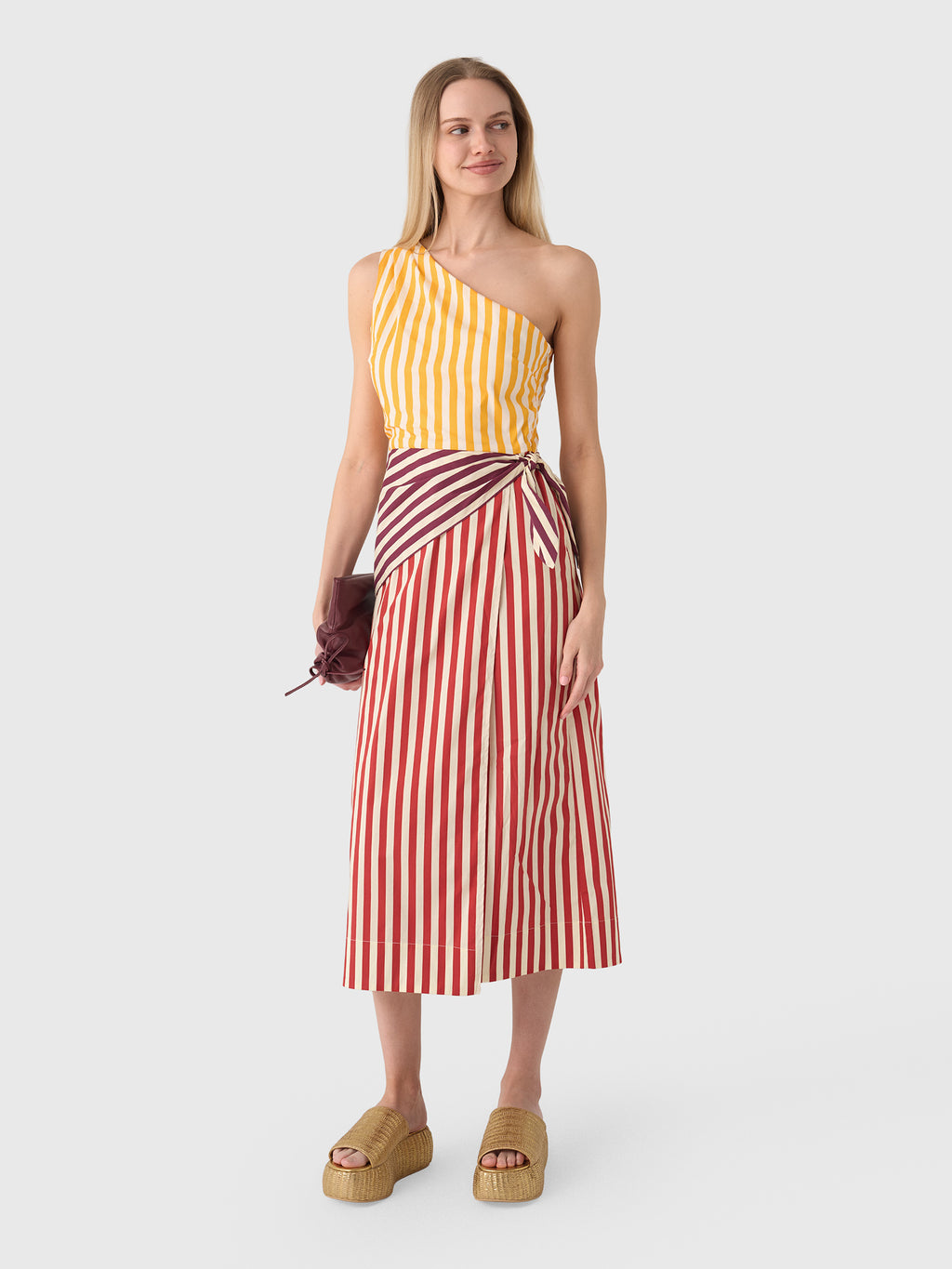 Simon Miller Women's Belem Poplin Midi Dress - Saint Bernard