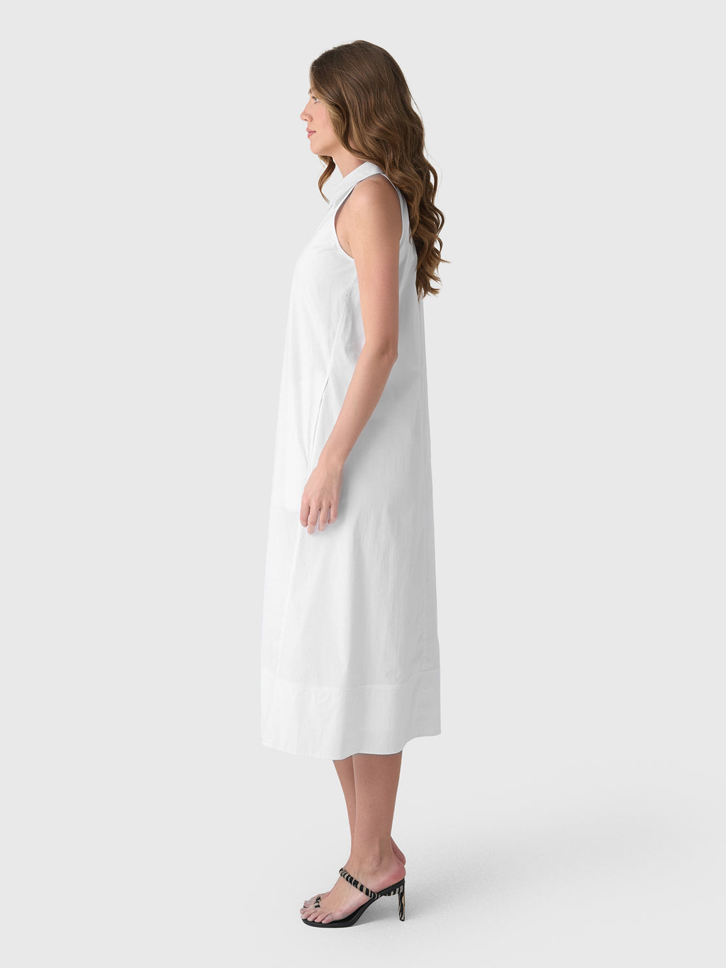 Simon Miller Women's Nava Poplin Midi Dress - Saint Bernard