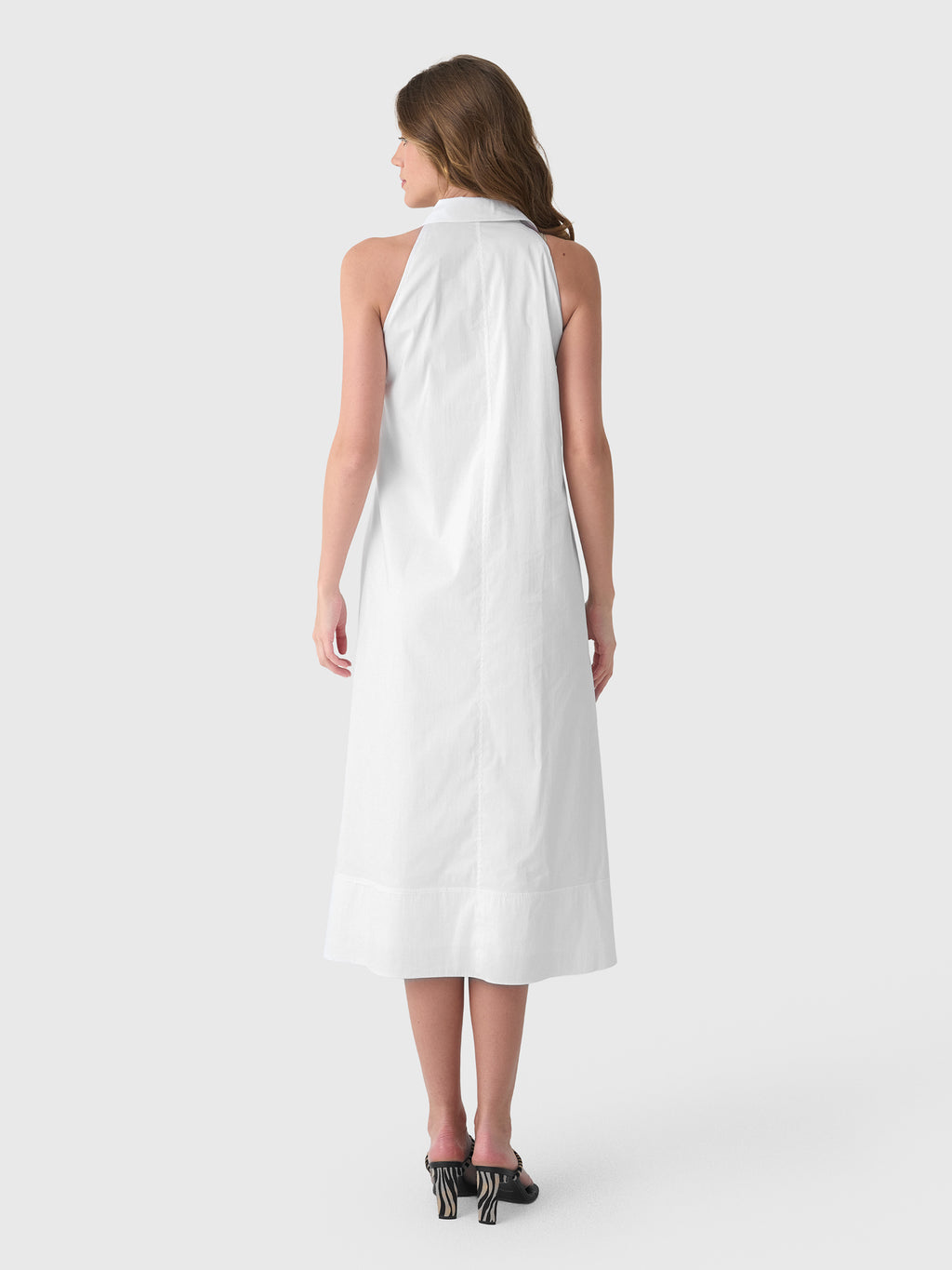 Simon Miller Women's Nava Poplin Midi Dress - Saint Bernard