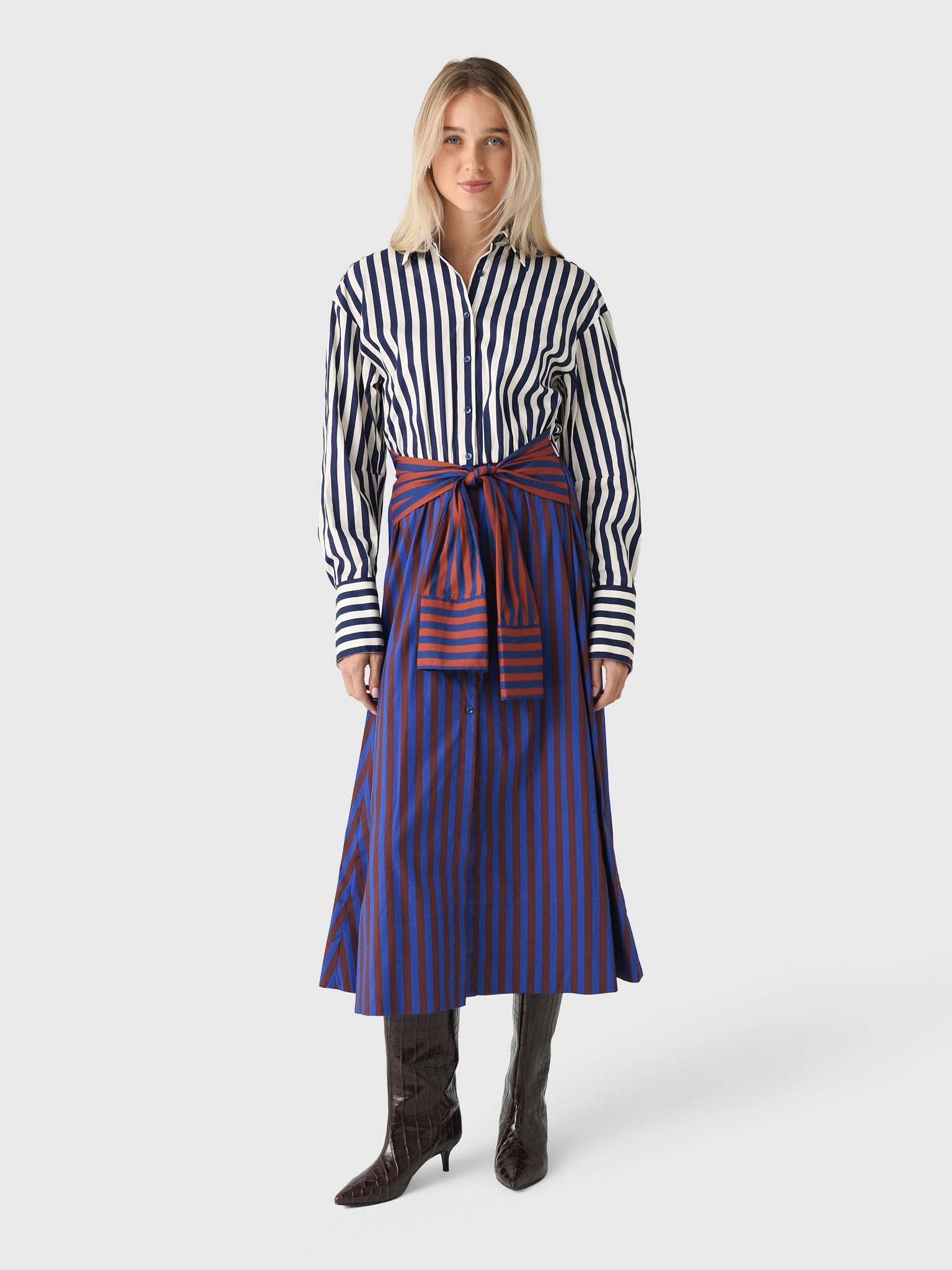 Simon Miller Women's Inna Poplin Maxi Dress - Saint Bernard