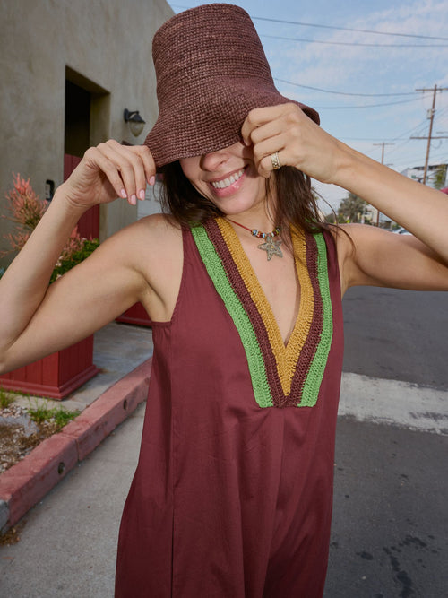 Simon Miller Women's Mar Crochet Poplin Dress